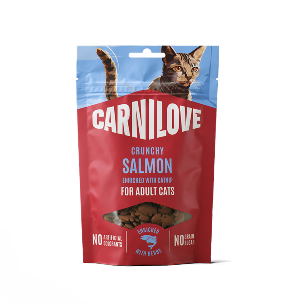 Carnilove Cat Crunchy Snack Przysmaki dla Kota 3x50g Mix Smaków Kaczka Łosoś Jagnięcina